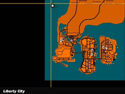 New Radar Orange with Blue for GTA III